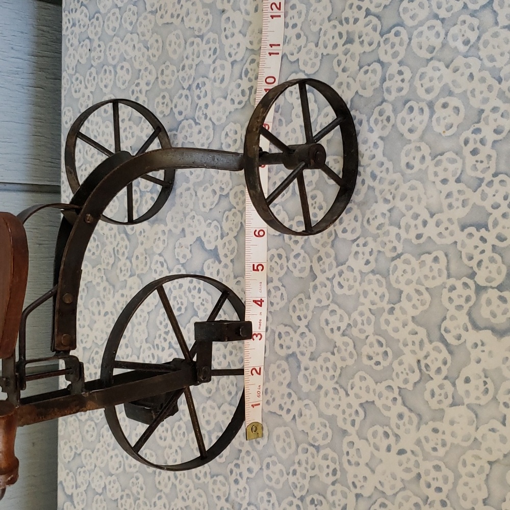 Vintage Metal Tricycle Toy Metal Bicycle Vintage Toy Bicycle Decor - Picture 12 of 15